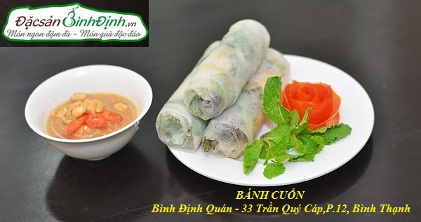 Bánh cuốn (chả cá, nem lụi)