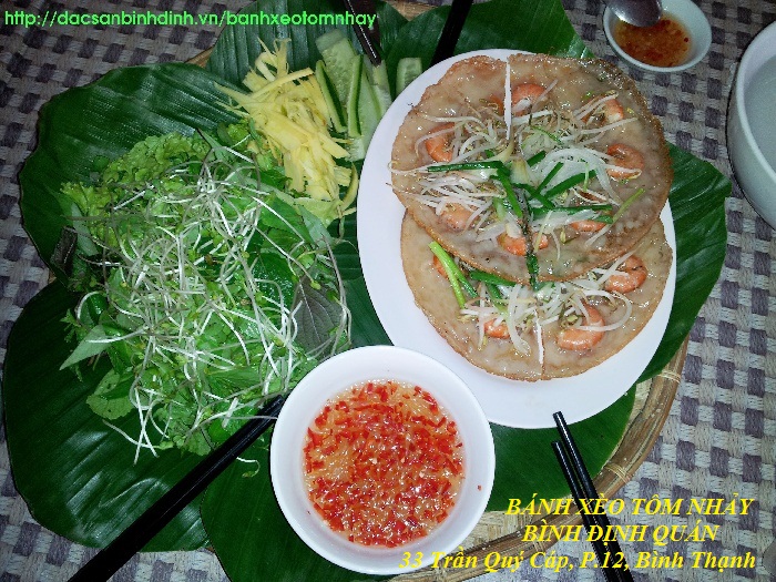 Bánh xèo tôm nhảy